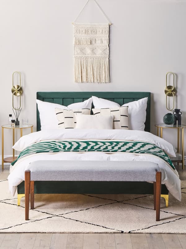 Væghængende Beige Bomuld Håndvævet med kvaster Geometrisk mønster Vægindretning Hængende dekoration Boho-stil Stue Soveværelse Børneværelse