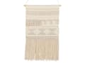 Miniatyrbilde 1 av 8: Veggdekor Makramé Beige Bomull 51 x 73 cm Håndlaget Dekor Soverom Barnerom Boho Stue