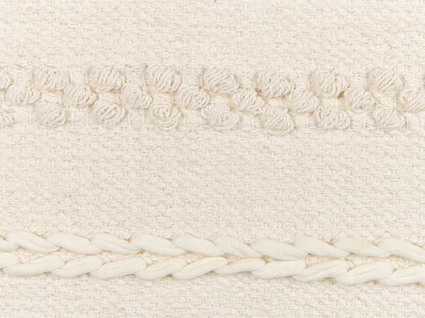 Veggdekor Makramé Beige Svart Bomull 44 x 74 cm Håndlaget Dekor Soverom Barnerom Boho Stue