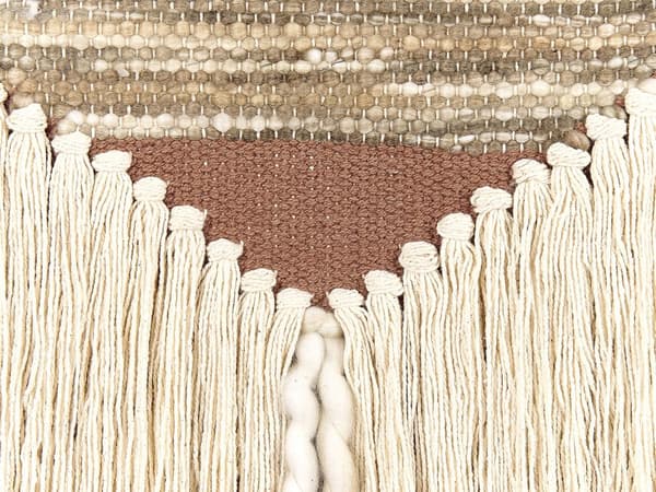 Veggdekor Makramé Brun Beige Bomull 56 x 80 cm Håndlaget Dekor Soverom Barnerom Boho Stue