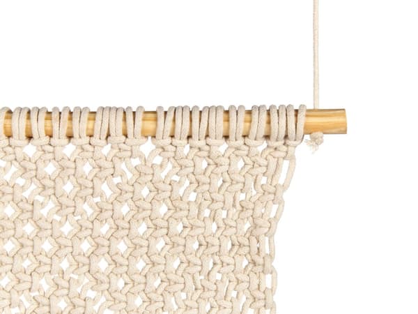 Väggdekor Macramé Hängande Beige Bomull Handgjord Dekoration Bohemisk Stil Vardagsrum Sovrum Barnrum