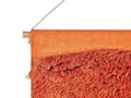 Miniatyrbillede 6 af 7: Vægophæng Orange Bomuld 58 x 112 cm Håndvævet med Kvaster Geometrisk Mønster Vægindretning Boho-stil Stue Soveværelse