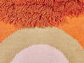 Miniatyrbillede 7 af 7: Vægophæng Orange Bomuld 58 x 112 cm Håndvævet med Kvaster Geometrisk Mønster Vægindretning Boho-stil Stue Soveværelse