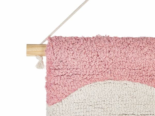 Vægophæng Multifarvet Bomuldsuld 46 x 108 cm Håndvævet med Kvaster Geometrisk Mønster Vægindretning Boho-stil Stue Soveværelse
