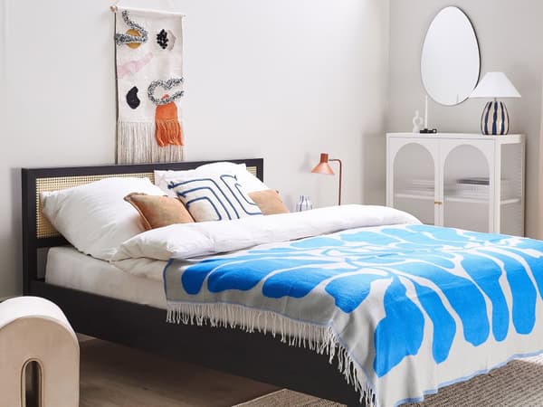 Veggdekor Flerfarget Bomull 44 x 123 cm Håndvevd med dusker Geometrisk mønster Veggdekor Boho Stue Soverom