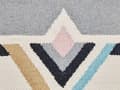 Miniatyrbild 7 av 7: Väggdekor Upphängd Beige Bomull 46 x 116 cm Handvävd med Tofsar Geometriskt Mönster Väggdekoration Bohemisk Stil Vardagsrum Sovrum