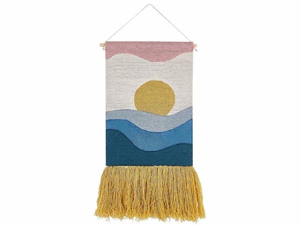 Veggdekorasjon Flerfarget Bomull 46 x 108 cm Dusker Geometrisk mønster Håndvevd Dekorasjon Tilbehør Boho