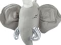 Miniatyrbild 6 av 6: Fluffigt Djurhuvud Väggdekoration Grå Bomull Elefant Barnrum Leksak Dekoration Tillbehör