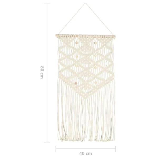 Väggbonad makramé 40x80 cm bomull - Väggbonad - Väggbonader - Home & Living