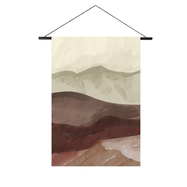 Konst för hemmet - XL Väggtapet - Akvarell Horisont - 100x150cm