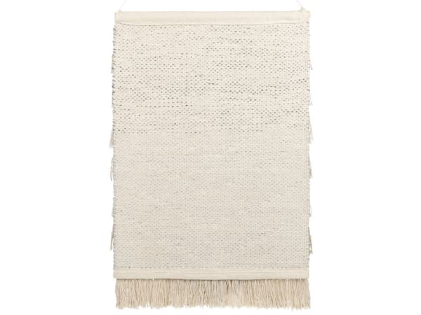 Väggbonad Beige Bomull Handvävd med tofsar Väggdekor Hängande Dekoration Boho Stil Vardagsrum Sovrum
