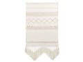 Pikkukuva 4 / 6: Seinäkoriste beige ruskea puuvilla 60 x 107 cm hapsut ripustettava seinävaate geometrinen kuvio boho