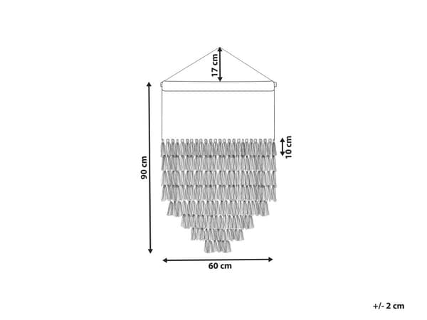 Veggdekorasjon Hvit Bomull 60 x 107 cm Håndvevd V-form Dusker Dekor Tilbehør Bohemsk stil Veggteppe Veggoppheng
