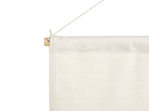 Vægophæng Off-White Håndvævet Bomuld med Kvaster Vægdekoration Hængende Dekoration Boho-stil Stue Soveværelse