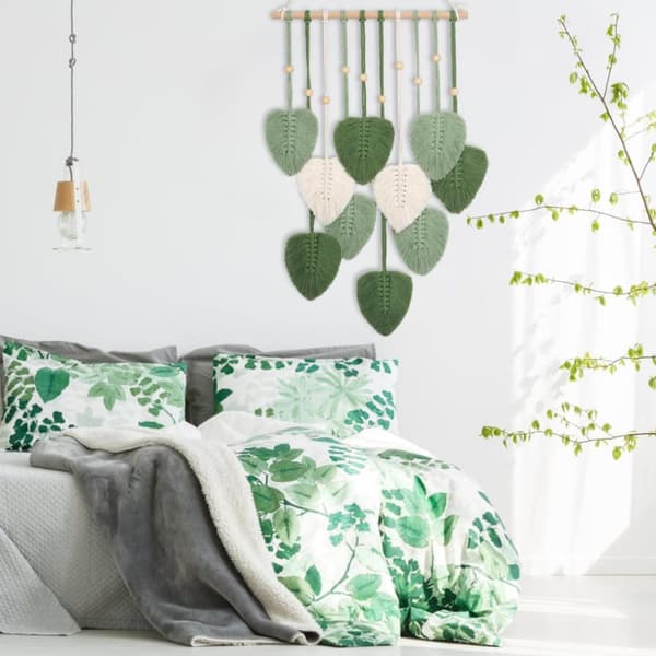 makramé vägghängande gobeläng boho dekoration chic gobeläng konst vävda