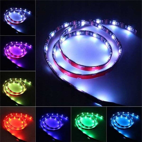 LED-remsa SET 7,2W/m RGB 12V IP20 5m + nätadapter