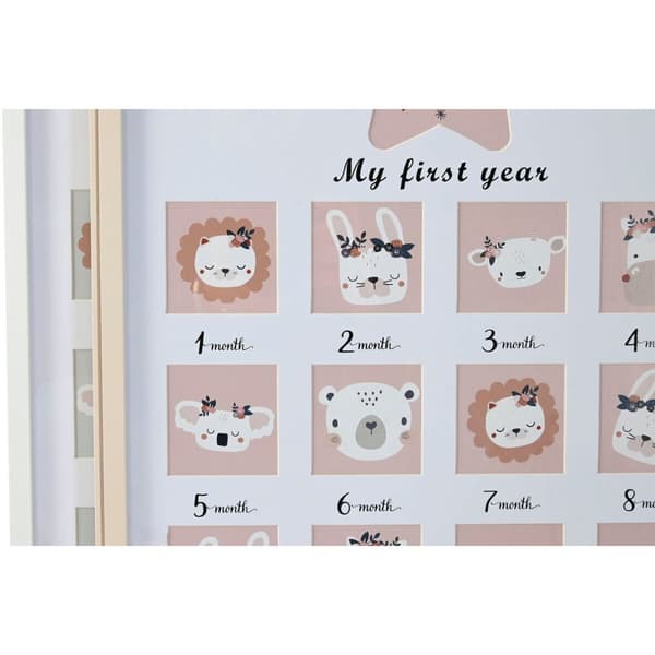 Fotoram Home ESPRIT Glas Trä MDF 40,5 x 2 x 49,5 cm (4 antal)