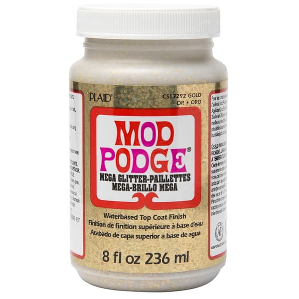 Mod Podge Mega Glitter - Gold - 236 ml