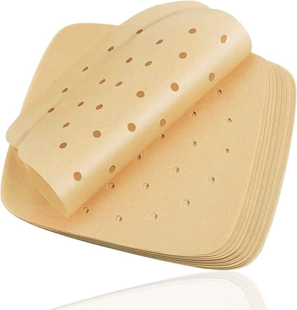 Air Fryer kertakäyttöpaperi 100 kpl Beige 20 cm