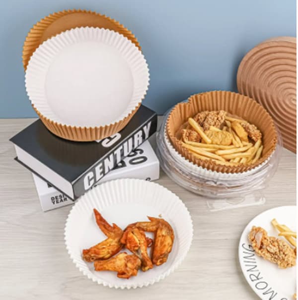 INF Air Fryer engangspapir til frituregryder 16 cm 100 stk Hvid