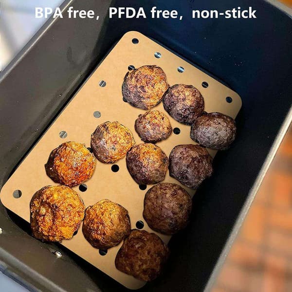 INF Engångs Air Fryer pappersfoder 50-pack Ljusbrun 20.6x14 cm