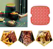 Air Fryer Mat Silikone Rød 19 cm