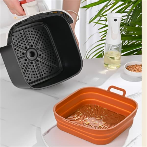 INF Sammenklappelig Air Fryer Silikoneform 17,5 cm 2-pak