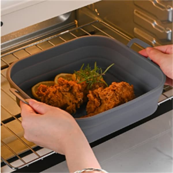 INF Taitettava neliö Air Fryer silikonimuotti 17,5 cm 2 kpl