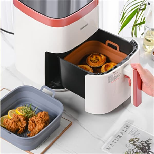 INF Taitettava neliö Air Fryer silikonimuotti 17,5 cm 2 kpl
