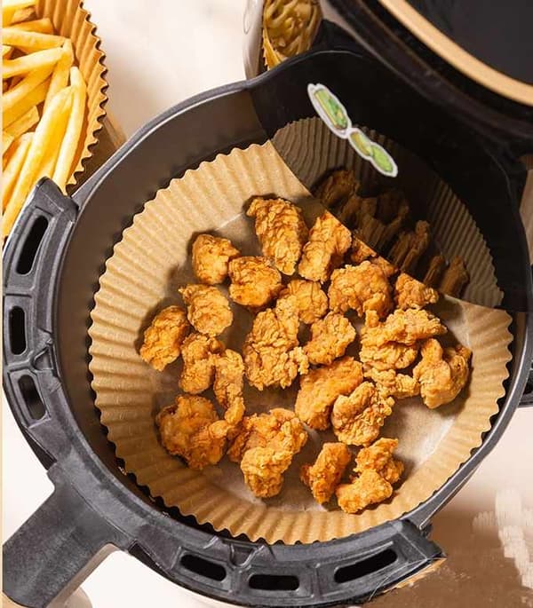 Air Fryer Papper - Brun 100-pack 16 cm