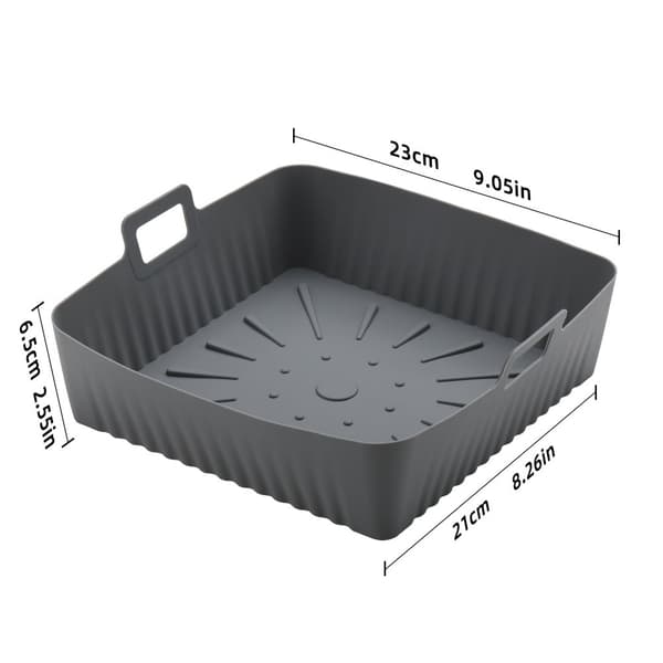 INF Square Air Fryer Ryggmatte - Silikonbelegg for enkel rengjøring og non-stick ytelse