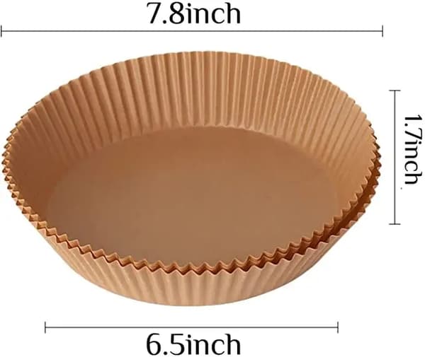 100st Non-stick pappersformar för varmluftsfritös