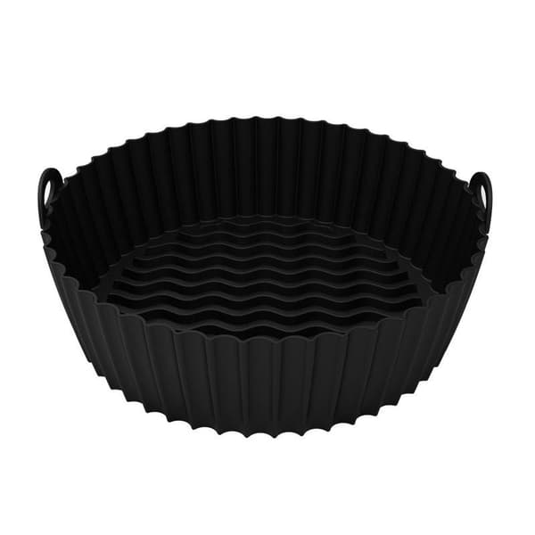 INF Silikonikulho Air Fryerille Musta 19 cm
