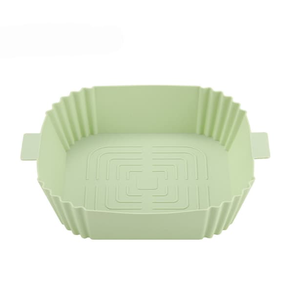 Silikoneskål til Air Fryer 16,5x19,5 cm Grøn