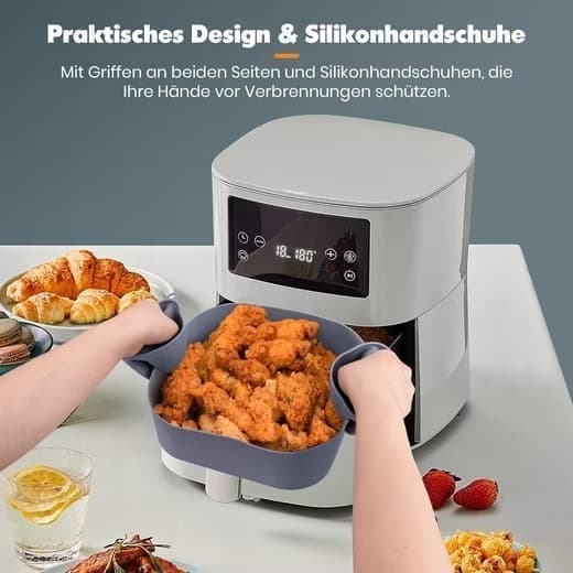 Återanvändbar silikonform, specialform för varmluftsfritös