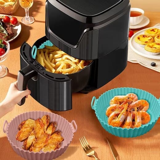 Rund silikone bradepande til Air Fryer, silikone bradepande til Air Fryer