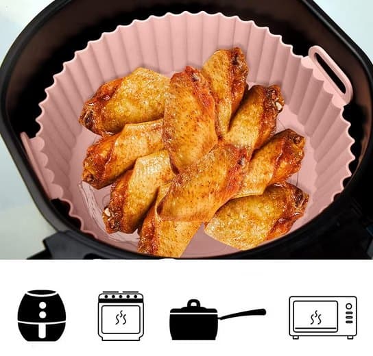 Rund silikone bradepande til Air Fryer, silikone bradepande til Air Fryer