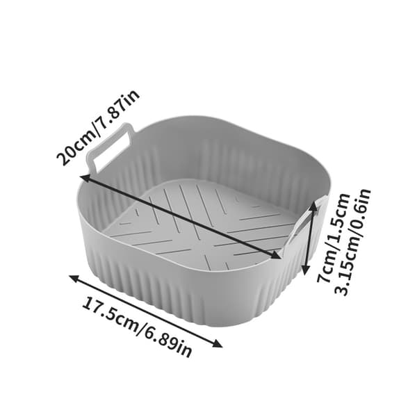 INF Air Fryer Bageplade Pad Grå