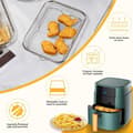 Miniatyrbillede 4 af 8: Lollanda 3-pak Air Fryer Rack Airfryer Kurv Bakke Rustfrit Stål Til Airfryer - Firkantet / Rund / Aflang