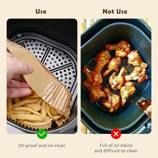 Lollanda Bagepapir 100-pak, velegnet til airfryer og enkel madlavning