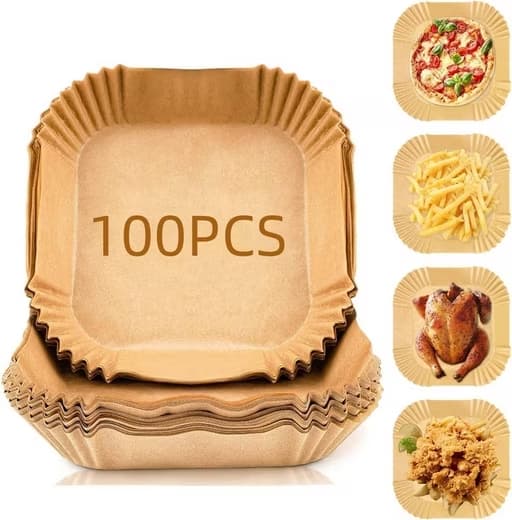 Lollanda Bagepapir 100-pak, velegnet til airfryer og enkel madlavning