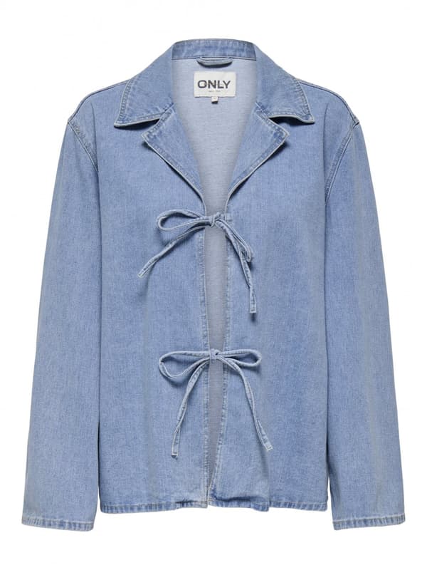 Only - onlThilda LS Tie JKT Ljusblå XS
