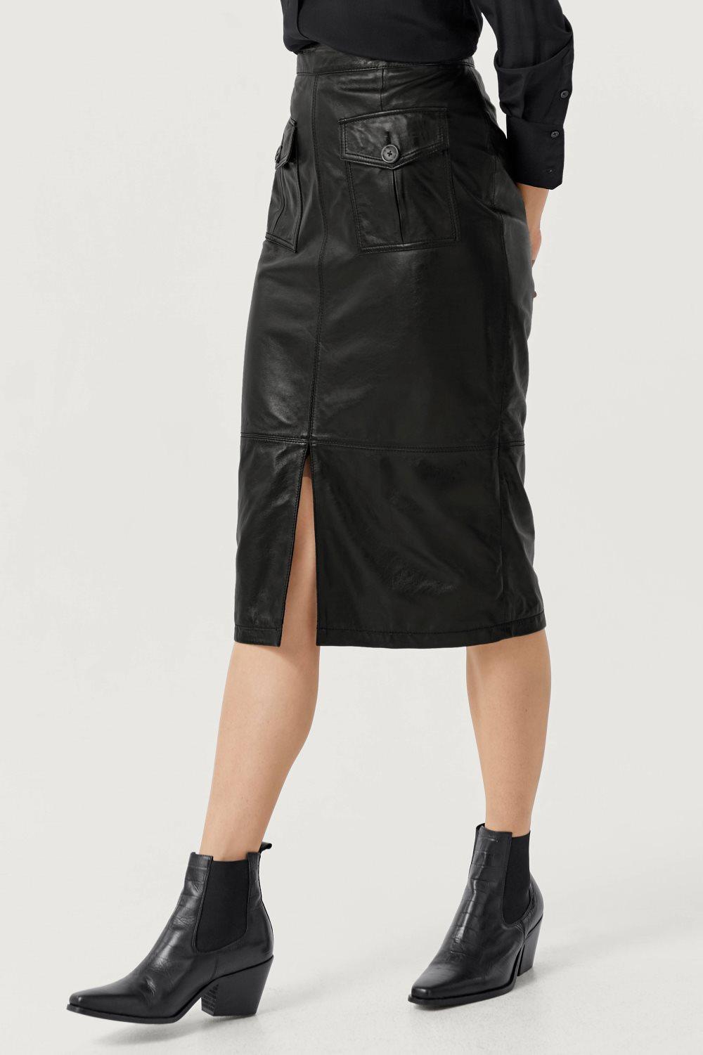 Skinnkjol Gwen Leather