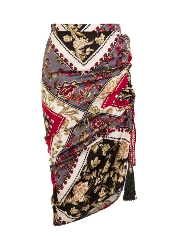 Girls On Film Kvinnor/Damer Believe Me Rynkad kjol Multicoloured 10 UK