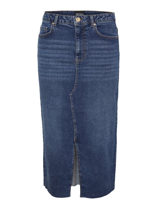 Pieces - pcJessie HW Denim Midi Skirt