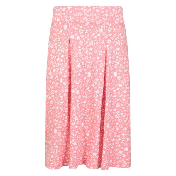Mountain Warehouse Womens/Ladies Waterfront Floral Jersey Midi Skirt Red 20 UK