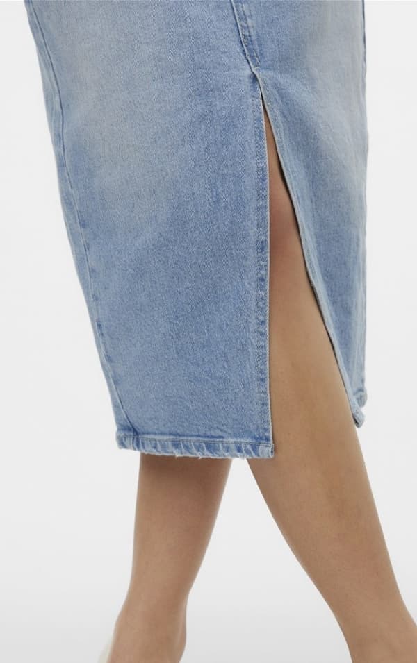 Vero Moda - vmVeri HR Calf Denim Skirt