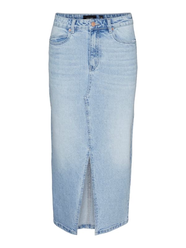 Vero Moda - vmVeri HR Calf Denim Skirt