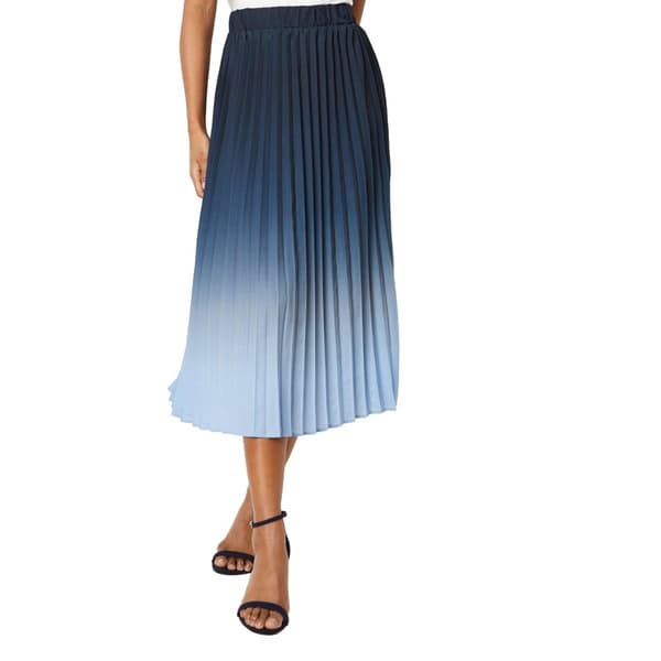 Principles Dam/Lady Ombre Plisserad Midikjol Blue 12 UK