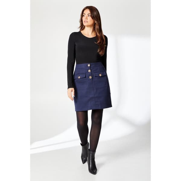 Principles Womens/Ladies Button Detail Mini Skirt